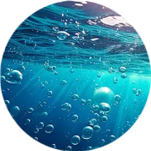 agua con burbujas